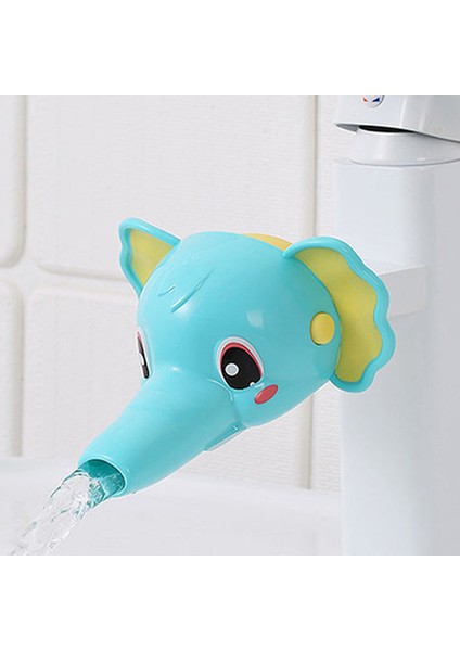 CC034 Fil Stili Sevimli Çizgi Film Musluk Uzatıcı Çocuklar El Yıkama Banyo Lavabo Aksesuarları Mutfak Pratik Bebek Yıkama Yardımcısı Su Oyuncakları (Yurt Dışından)