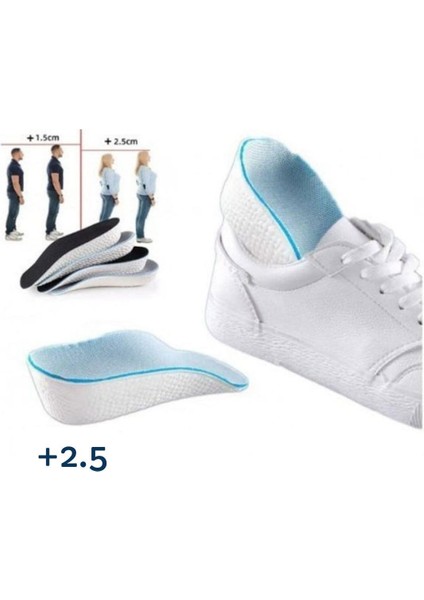 Erkek Topuk Yükseltici Ayakkabı Içi Boy Yükseltici 2.5cm Yüksek Boy Uzatıcı Tabanlık
