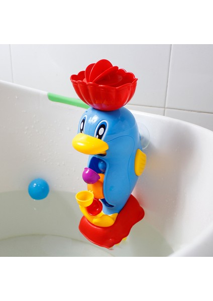 B Denizatı Stili Çocuk Duş Banyo Oyuncakları Sevimli Sarı Ördek Su Çarkı Fil Oyuncak Bebek Musluk Banyo Sprey Aracı Daldırma Oyuncağı (Yurt Dışından)