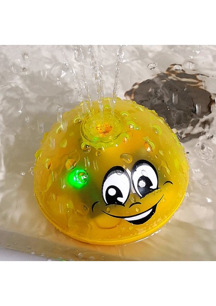 Kırmızı Stil Bebe Banyo Oyuncak Sevimli LED Flaşlı Müzikli Top Su Sıçratma Püskürtücü Bebek Banyo Duş Oyuncak Çocuklar Yüzme Partisi Için (Yurt Dışından)