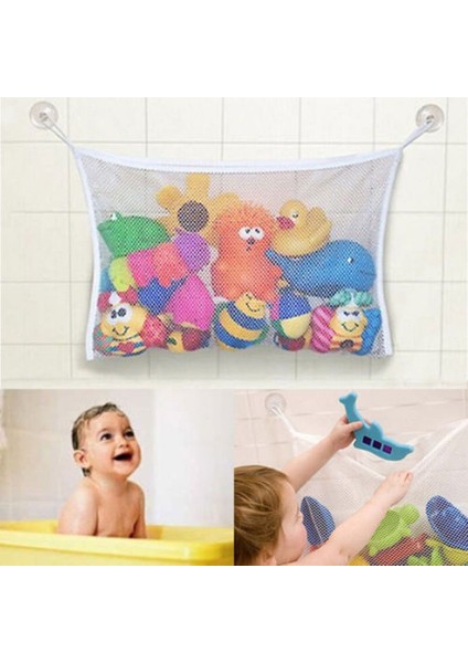 35X45 Stili Bebek Banyo Filesi Vantuzlu Tasarımı Oyuncak Filesi Bebek Çocuk Oyuncak Saklama Filesi Net Infant Banyo Asma Organizatörü (Yurt Dışından) fırsatları