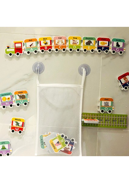 Okyanus Tarzı Bebek Oyuncak Esnek Yol Parça Araba Tren Banyo Oyuncak Çocuklar Banyo Küveti Yumuşak Eva Yapışkan Erken Eğitim Dıy Sticker Bulmaca Oyuncakları (Yurt Dışından)