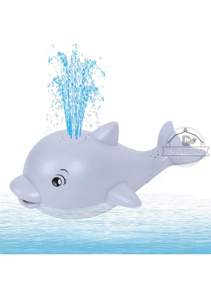 Gri Taban Yok Box Stili Yok Bebek Banyo Oyuncakları Sprey Su Duş Havuzu Banyo Oyuncakları Elektrikli Balina Banyo Topu Işıklı LED Işıklı Bebek Oyuncak Banyo Oyuncaklığı (Yurt Dışından)