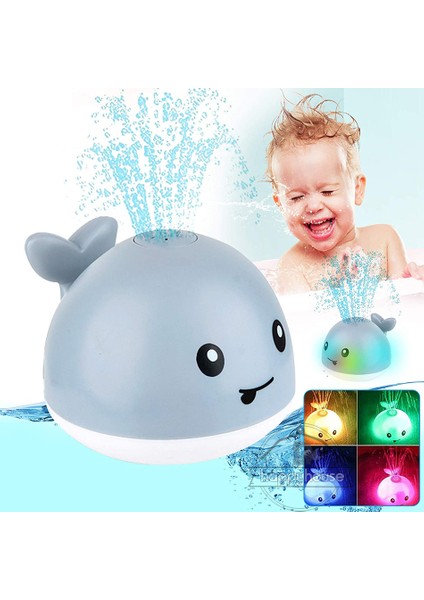 Gri Taban Yok Box Stili Yok Bebek Banyo Oyuncakları Sprey Su Duş Havuzu Banyo Oyuncakları Elektrikli Balina Banyo Topu Işıklı LED Işıklı Bebek Oyuncak Banyo Oyuncaklığı (Yurt Dışından) fiyatları