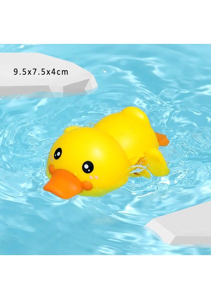 Sarı Stil Yaz Bebek Banyo Duş Oyuncakları, Yüzen Komik Ördek Çocuk Yüzme Oyunu, Saat Mekanik Oyuncaklar Bebek Hediye Için Banyo Oyuncakları (Yurt Dışından)