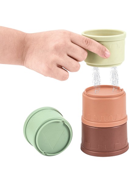 K Tarzı Bebek Banyo Oyuncakları Yığın Kupası Oyuncaklar Renkli Erken Eğitici Bebek Oyuncakları Tekne Şeklinde Yığın Kupası Gökkuşağı Katlanabilir Kule Oyuncak Hediye (Yurt Dışından) modelleri
