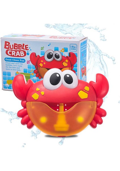 Kırmızı Stil Köpük Yengeçler Müzik Bebek Banyo Oyuncakları Çocuk Havuz Yüzme Küvet Sabun Makinesi Otomatik Köpük Yengeçler Kurbağa Müzikli Köpük Banyo Makinesi (Yurt Dışından)
