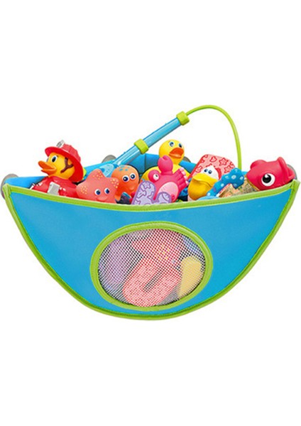 Mavi Stil Bebe Banyo Oyuncakları Organizer Küçük Ayı Kaplan Bebek Çocuk Oyuncak Saklama Ağı Güçlü Emme Kupaları ile Oyuncak Ağı Alet Banyo Düzenleyici (Yurt Dışından)