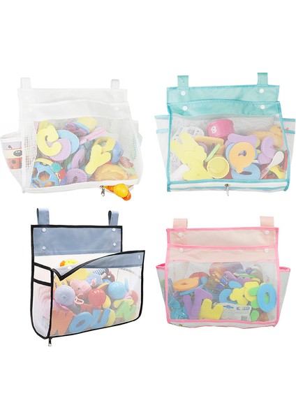 Mavi Stil Bebe Banyo Oyuncakları Organizer Küçük Ayı Kaplan Bebek Çocuk Oyuncak Saklama Ağı Güçlü Emme Kupaları ile Oyuncak Ağı Alet Banyo Düzenleyici (Yurt Dışından)
