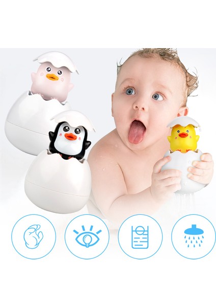 No.8 Stili Yenidoğan Bebekler Için Banyo Oyuncakları Sevimli Penguen Yumurta Spreyli Su Duşu Skrepysh Basın Ördek Oyuncakları - Türkçe E-Ticaret Başlığı (Yurt Dışından) fırsatları