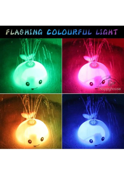 Sarı Top Temel Stil Yok Bebek Banyo Oyuncakları Sprey Su Duş Havuzu Banyo Oyuncakları Elektrikli Balina Banyo Topu Işıklı LED Işıklı Bebek Oyuncak Banyo Oyuncaklığı (Yurt Dışından) indirimleri