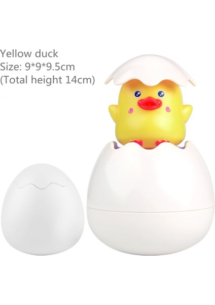 Sarı Ördek Stili Bebek Banyo Oyuncakları Sevimli Ördek Penguen Yumurta Su Püskürtme Duş Havuzu Yüzme Oyuncakları Çocuk Hediye (Yurt Dışından)