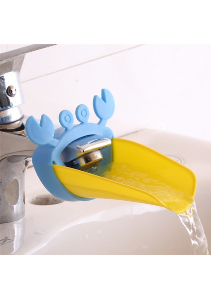 M Tarzı Çocuklara Yönelik Silikon Bebek Banyo Oyuncakları Musluk Uzatıcı Çocuklar El Yıkama Uzatıcısı Banyo Lavabo Kauçuk Su Ulaşım Musluk Lavabo (Yurt Dışından)