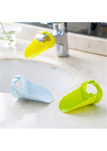 M Tarzı Çocuklara Yönelik Silikon Bebek Banyo Oyuncakları Musluk Uzatıcı Çocuklar El Yıkama Uzatıcısı Banyo Lavabo Kauçuk Su Ulaşım Musluk Lavabo (Yurt Dışından)