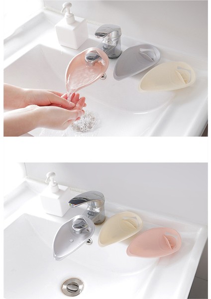 M Tarzı Çocuklara Yönelik Silikon Bebek Banyo Oyuncakları Musluk Uzatıcı Çocuklar El Yıkama Uzatıcısı Banyo Lavabo Kauçuk Su Ulaşım Musluk Lavabo (Yurt Dışından)