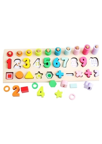 No.2 Tarzı Çocuklar Için Matematik Oyuncakları Montessori Ahşap Hareketli Tahta Eğitim Aracı Sayı Eşleştirme Bulmaca Okul Öncesi Geometri Dijital Eğitim Oyuncak Hediye (Yurt Dışından)