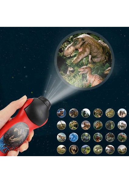 D Stili Dinozor Köpekbalığı Projeksiyon Gece Çalışma Öğrenme Oyuncak El Feneri Uyku Tarih Erken Eğitim Modeli Fener El Feneri Eğlenceli Oyuncaklar (Yurt Dışından)