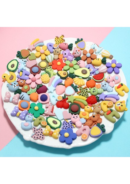 No.14 Tarzı Telefon Kılıfı Süsleme Için Mini Reçine Şeker Donut Aksesuarı Mini Reçine Pasta Meyve Şeker Çikolata (Yurt Dışından)