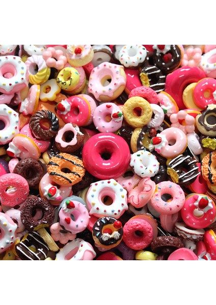 No.14 Tarzı Telefon Kılıfı Süsleme Için Mini Reçine Şeker Donut Aksesuarı Mini Reçine Pasta Meyve Şeker Çikolata (Yurt Dışından) fırsatları