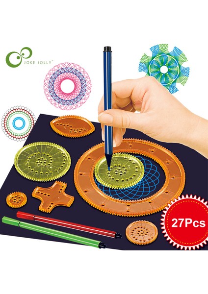 20 32K Ggh Stili Çocuklar Için Oyuncak Dişli Tekerlekler Çizim ve Boyama Seti Eğitici Oyuncak Spirographs Gyh (Yurt Dışından)