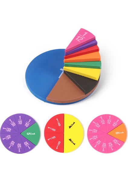 51 Adet Tarzı Eva Yuvarlak Şekilli Kesirler Aracı Montessori Matematik Eğitici Oyuncaklar Matematik Öğrenme Aracı Öğrenci Öğretim Hediyeleri (Yurt Dışından) modelleri