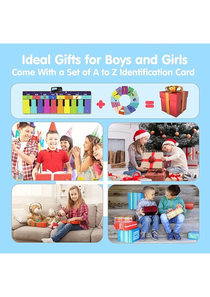 B 110X36CM Stili Çocuklar Için Müzikal Piyano Matı 8 Enstrüman Sesli Bebek Matı 14 Flaş Kart Eğitici Oyuncaklar (Yurt Dışından)