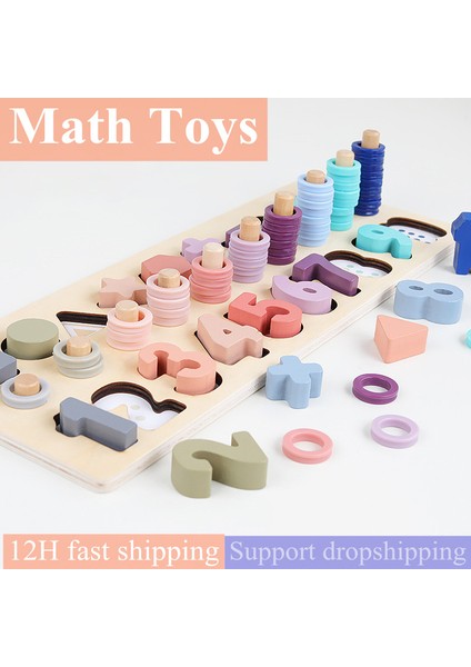 No.4 Tarzı Çocuklar Için Matematik Oyuncakları Montessori Ahşap Hareketli Tahta Eğitim Aracı Sayı Eşleştirme Bulmaca Okul Öncesi Geometri Dijital Eğitim Oyuncak Hediye (Yurt Dışından) modelleri
