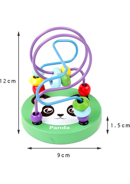 12 Panda Tarzı Bebek Montessori Eğitici Matematik Oyuncak Ahşap Mucizeler Boncuk Tel Labirent Roller Coaster Abaküs Bulmaca Oyuncakları Çocuklar Için Erkek Kız Hediye (Yurt Dışından)