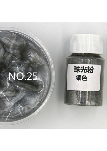 No.25 Tarzı Doğal Mika Mineral El Yapımı Sabun Renkli Parlak Toz Pigment Mika Tırnak Simi Inci Tozu Epoksi Pigment (Yurt Dışından)