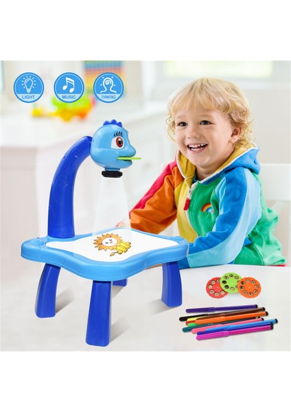 G Sarı Küçük Stil Çocuklar Için Projeksiyonlu Çizim Masası Boyama Tahtası Yazı Tahtası Çok Fonksiyonlu Sanat El Sanatları Eğitici Projeksiyon Makinesi Çizim Oyuncak (Yurt Dışından) fiyatları