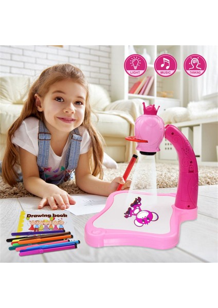 G Sarı Küçük Stil Çocuklar Için Projeksiyonlu Çizim Masası Boyama Tahtası Yazı Tahtası Çok Fonksiyonlu Sanat El Sanatları Eğitici Projeksiyon Makinesi Çizim Oyuncak (Yurt Dışından) indirimleri