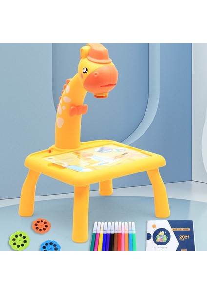 Mını-Sarı Ördek Stili Çocuklar Mini LED Projektör Sanat Çizim Masası Işık Oyuncak - Boyama Tahtası Yumurta Çizim Aracı Eğitici Öğrenme Boya El Sanatı (Yurt Dışından) fırsatları