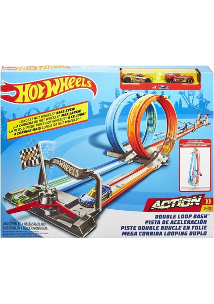 GFH85 Hot Wheels Çift Çemberde Depar Pist Seti indirimleri