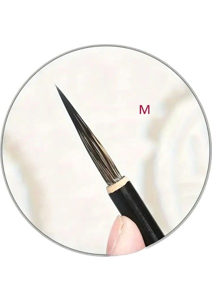 Tahrir Fırçası No:2-M Beden 2.5cm Uç Uzunluğu-(Çini, Seramik, Tezhip, Minyatür, Boyama)