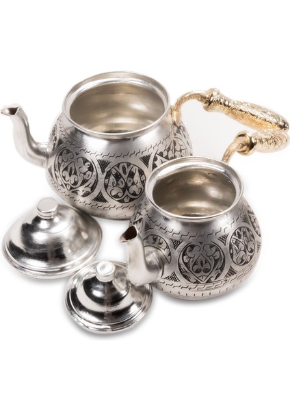 El Yapımı Bakır Çaydanlık, Gri Renkli, Şık ve Dayanıklı Tasarım fiyatları