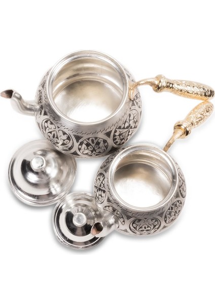 El Yapımı Bakır Çaydanlık, Gri Renkli, Şık ve Dayanıklı Tasarım modelleri