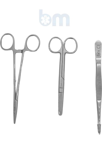 3 Parça Cerrahi El Aleti Seti 6.2inç Gri Büyük Boy Cerrahi Eğitim Seti fiyatları