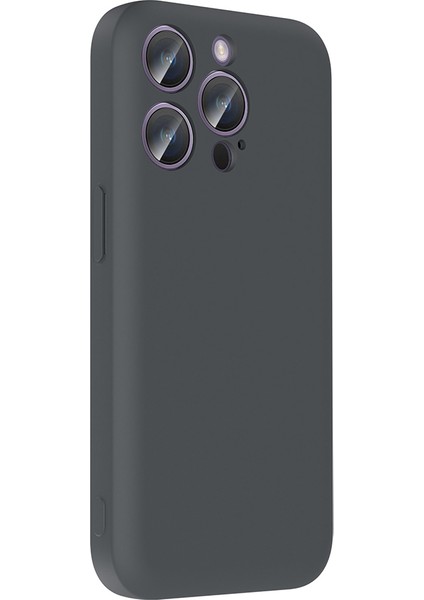 Apple iPhone 14 Pro Max Kılıf Kamera Korumalı Kartlık Hazneli App Vitra Kapak - Mürdüm