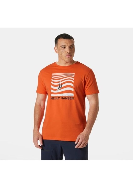 shoreline 3.0 erkek turuncu t-shirt hha.54601 modelleri