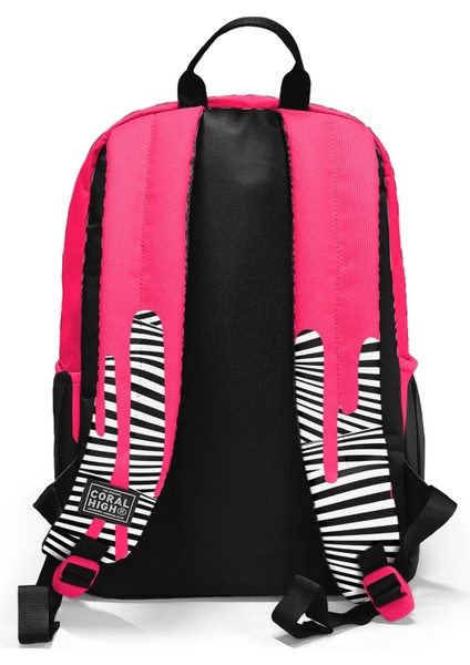 Pembe Siyah Beyaz Desenli 3’lü Okul Çanta Seti SET0123678 fırsatları