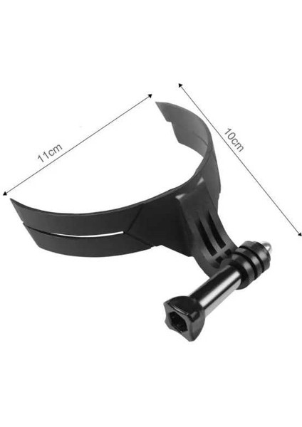 Kask Çene Yapıştırıcılı Telefon ve Aksiyon Kamera Tutucu Full Set
