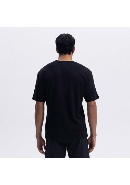 EM390-BK Oversize Tee Erkek T-Shirt - Siyah