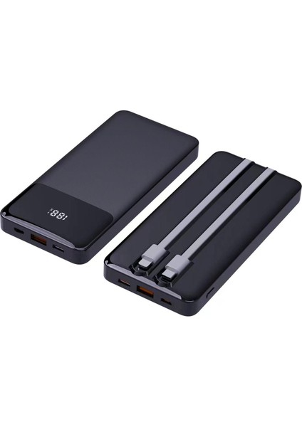 10000 Mah 22.5W Süperfast Powerbank Siyah Renk