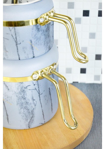 Gri Granit Çaydanlık, dayanıklı ve şık tasarım, yüksek kalite, TR menşei modelleri