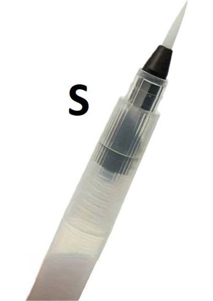 Fırça Uçlu, Brush Pen, Suluboya Fırçaları, Su ve Mürekkep Hazneli Fırça Kalem-S Beden