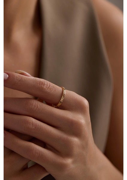 14 Ayar Desenli Altın Yüzük fiyatları