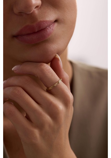 14 Ayar Desenli Altın Yüzük fırsatları