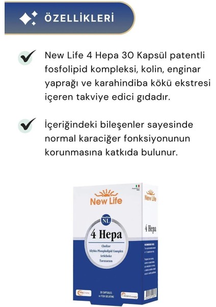 4 Hepa 30 Softgel Kapsül 3 Adet