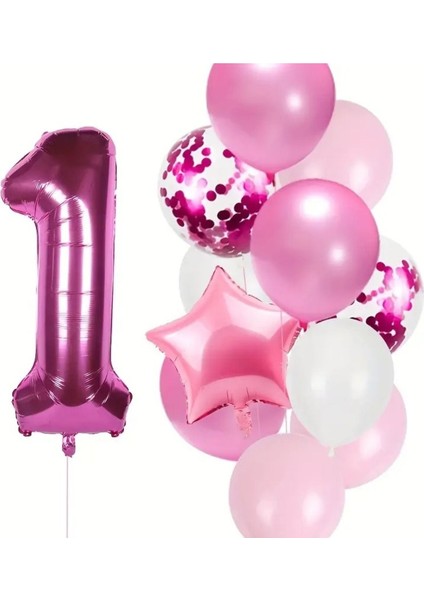1 Yaş Pembe Balon Set