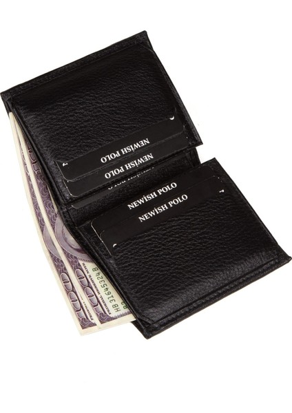 Erkek Deri Cüzdan ve Kartlık – NEWPOLO106- Kahverengi